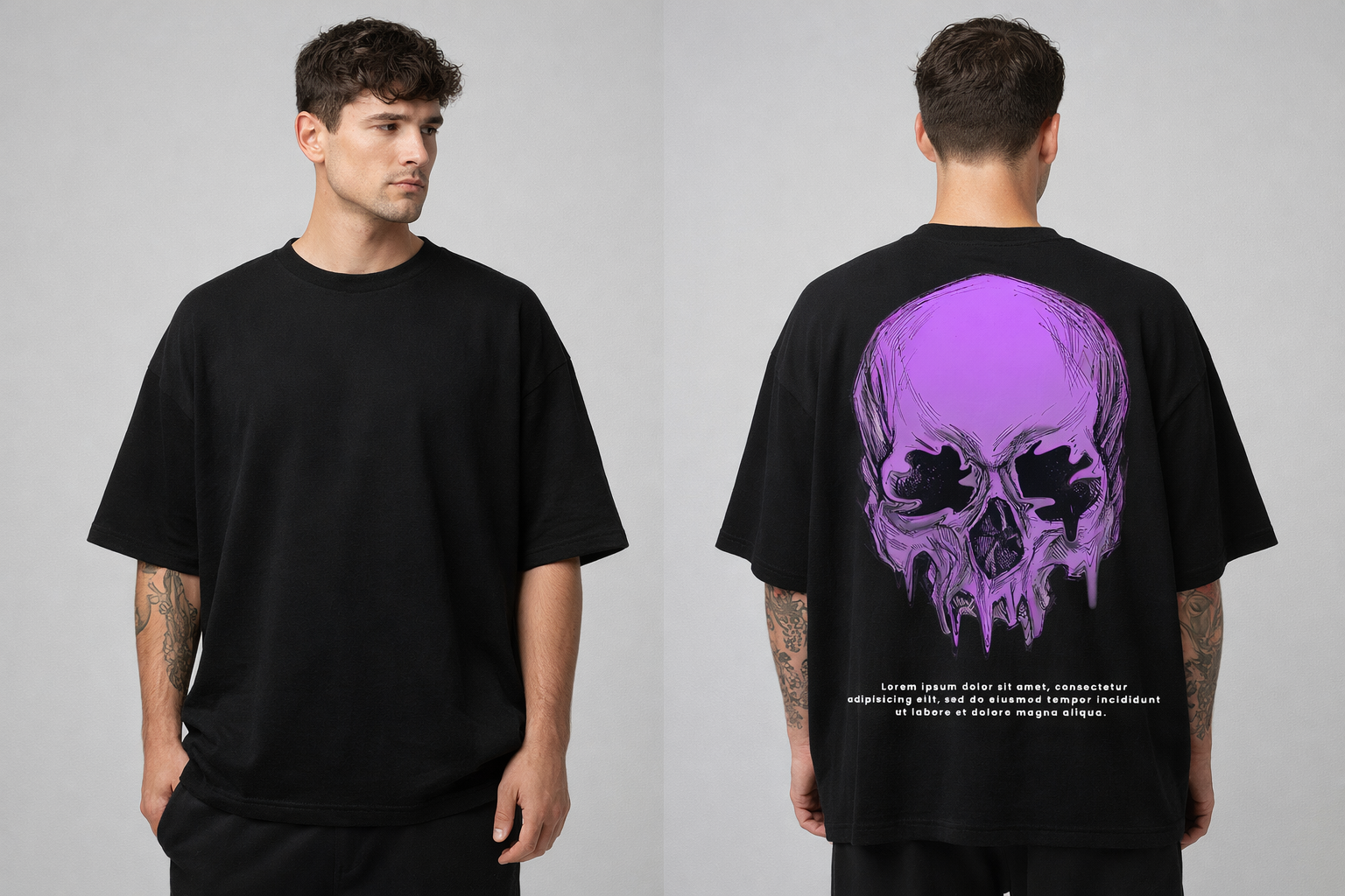 Void Skull Oversized T-Shirt – Premium Comfort, Modern Fit
