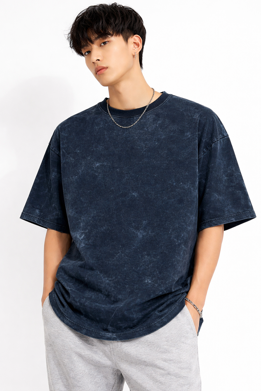 Acid Washed Oversized T Shirt