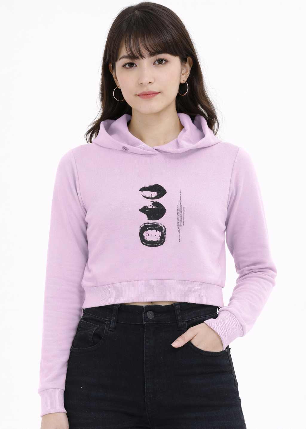 Blush Core Crop Hoodie