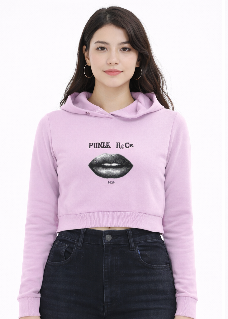Urban Punk Crop Hoodie