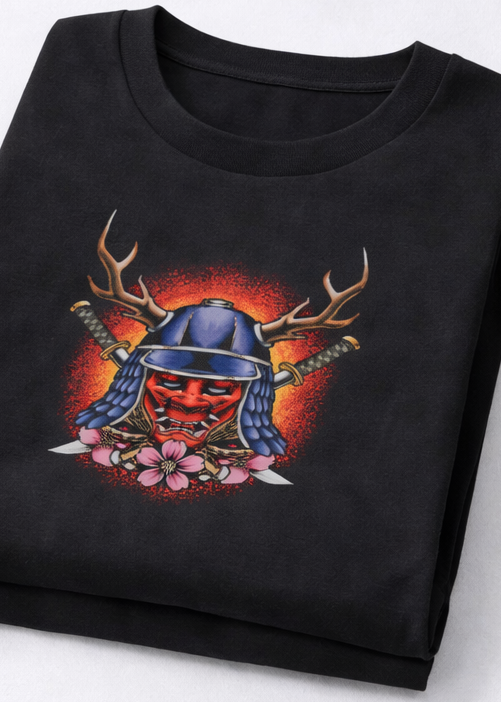 Red Oni Street Oversized T-Shirt