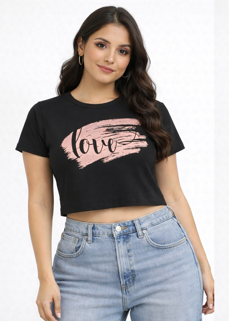 Love Baby Tee Crop Top