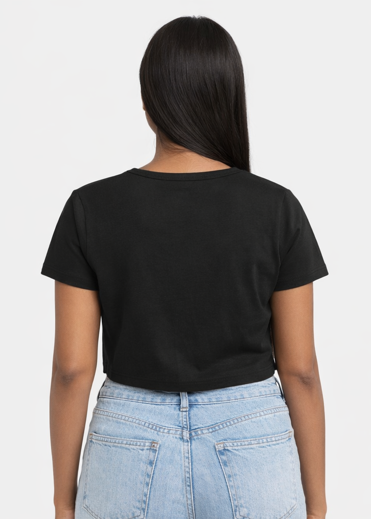 Hapiness Baby Tee Crop Top