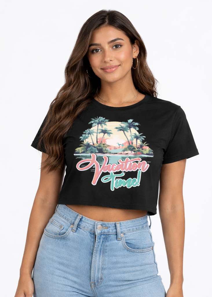 Vacation Baby Tee Crop Top