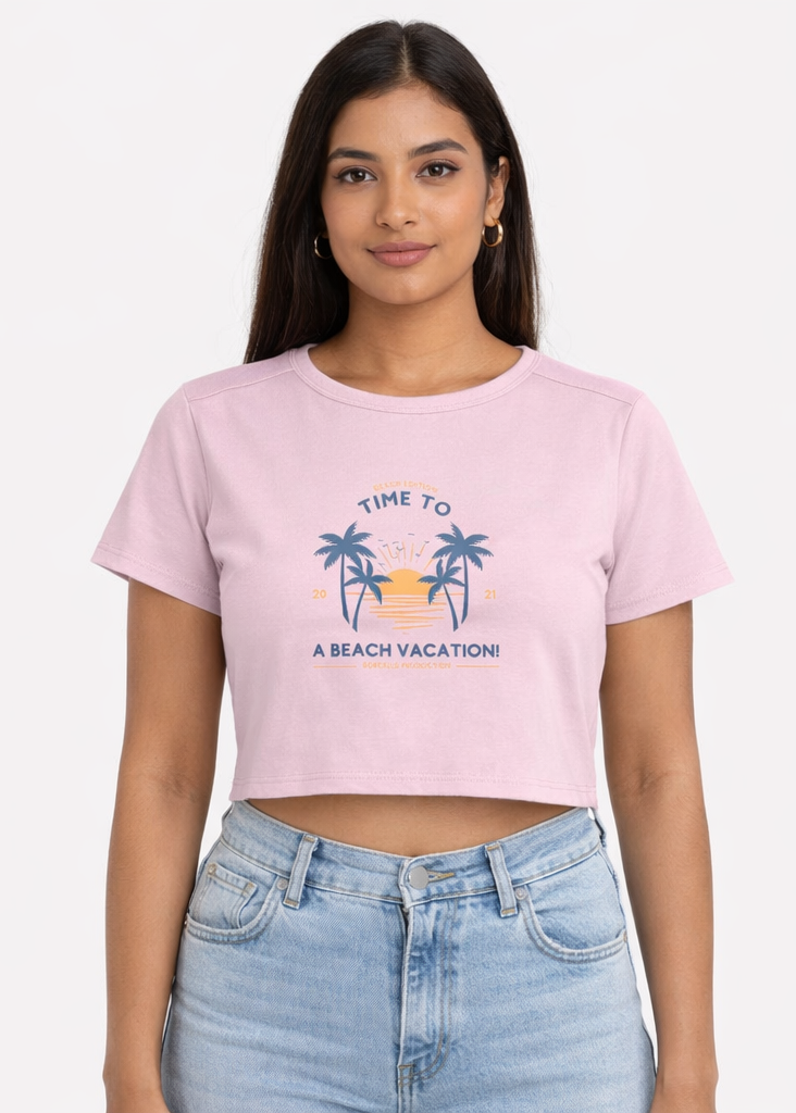 Beach Wear Baby Tee Crop Top