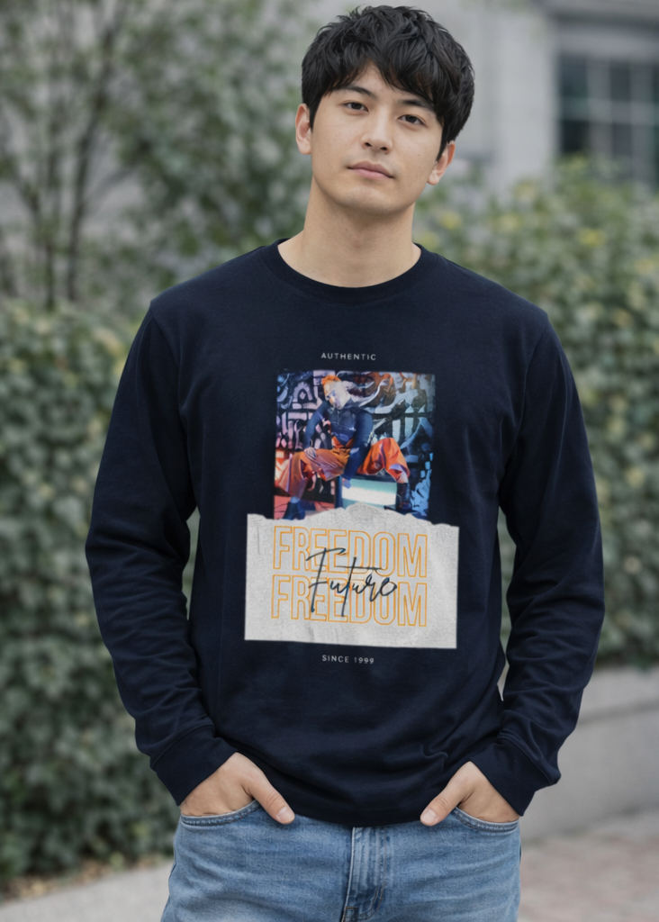 Freedom Men's Full Sleeve T-Shirt